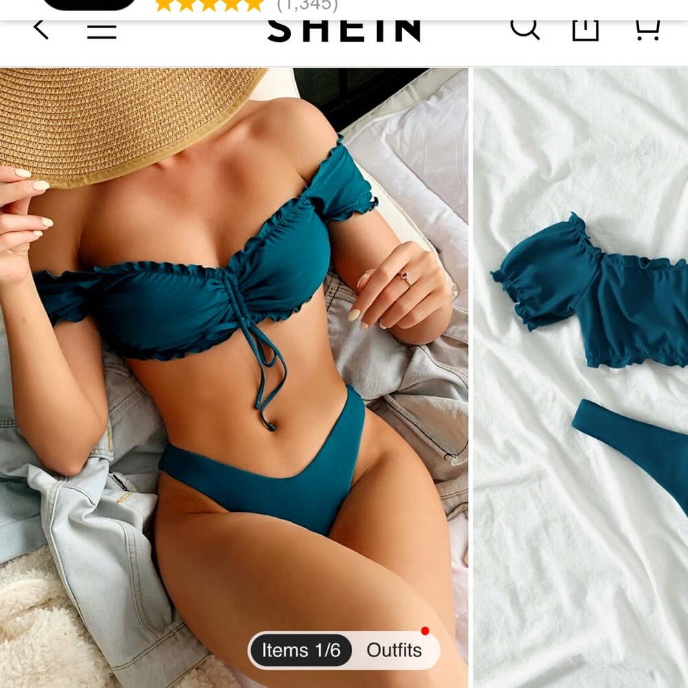 New swim 2 piece women size Small